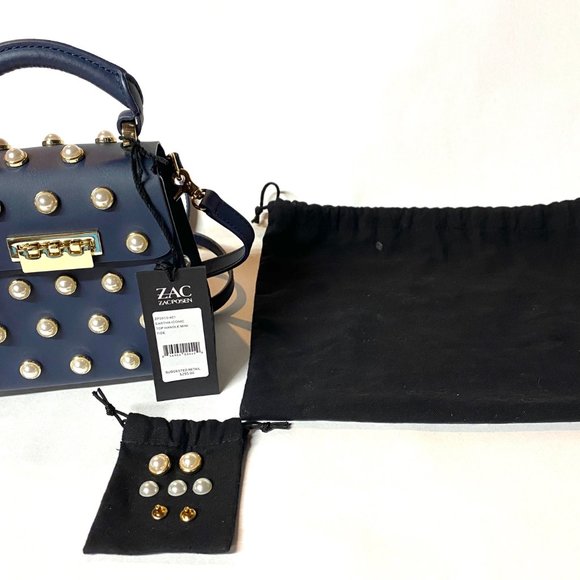 Zac Posen Eartha Iconic Lady Faux-Pearl Top Handle Mini | ZP2013-401 - Picture 5 of 8